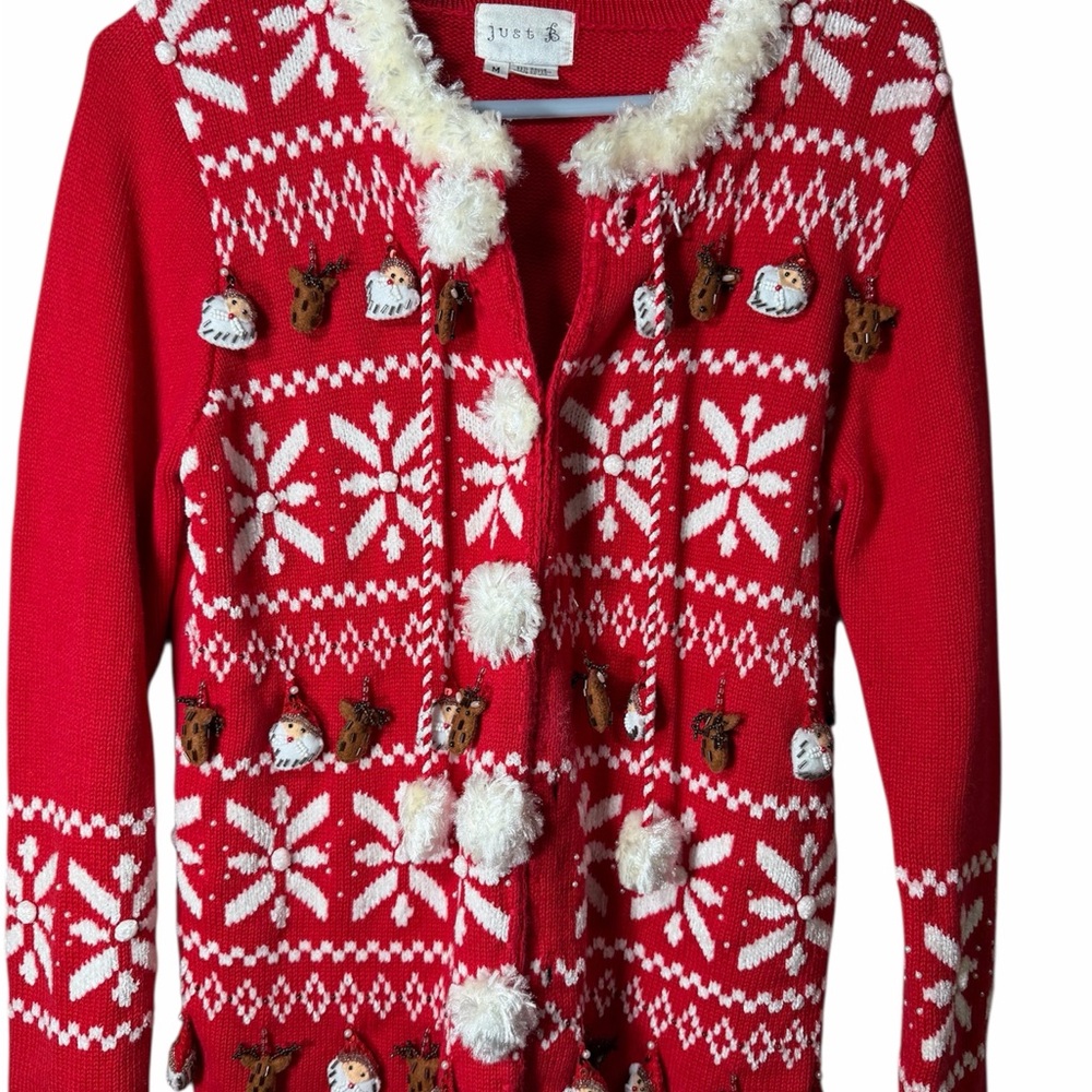 Just Be Red Knit Christmas Sweater